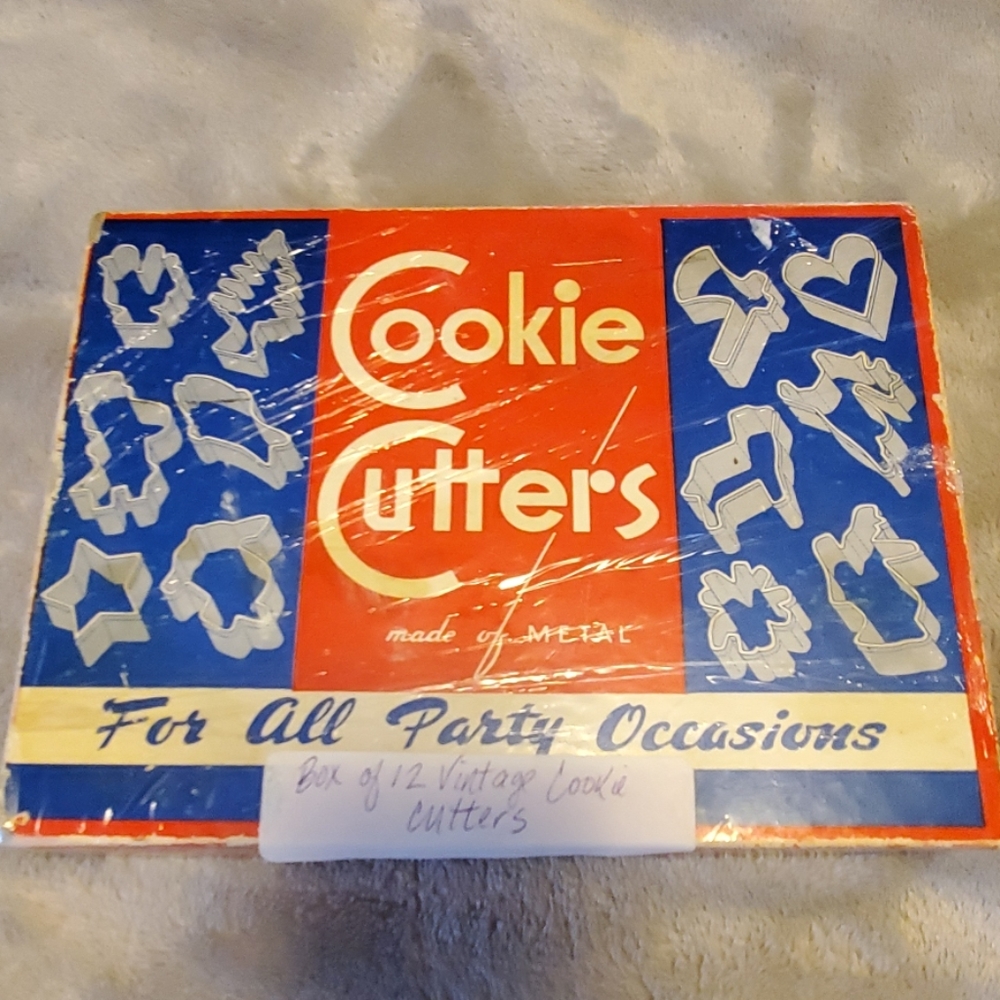Vintage Cookie Cutters, Box of 12